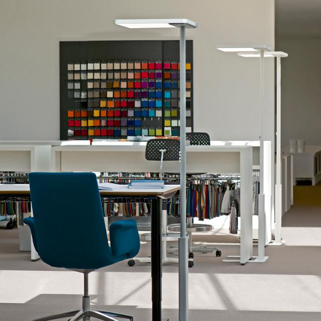 LUXO by GLAMOX LINEA LED floor lamp light with dimmer and motion sensor
