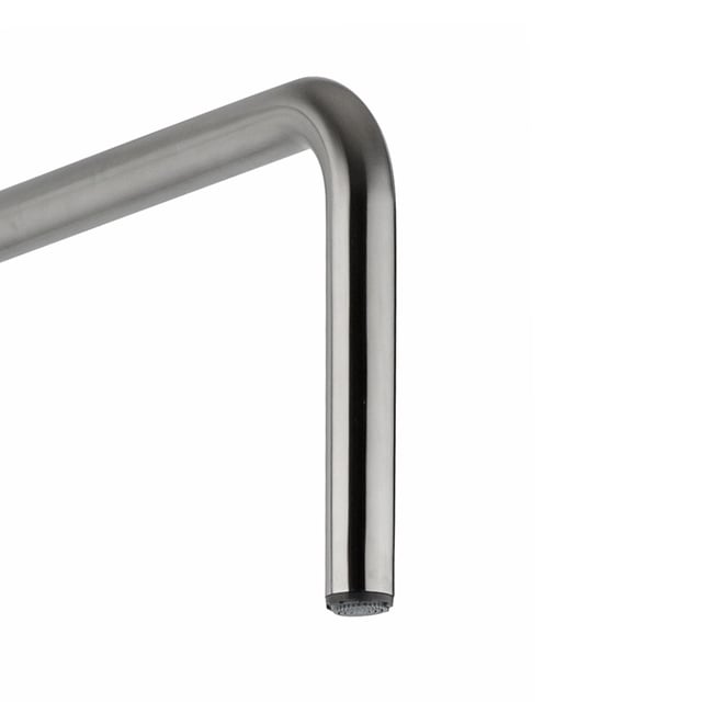 KES Soffione Doccia In Acciaio Inox Spazzolato Con Tubo Da 1,5m E Staffa – Set Doccia Completo LP150-BS