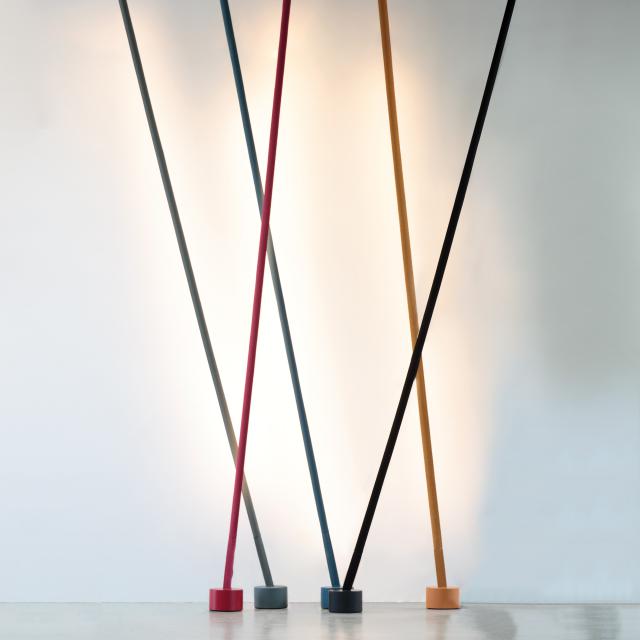 martinelli luce Elastica LED floor lamp with ceiling fitting and dimmer