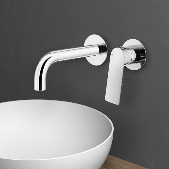 Mariner Tao wall-mounted basin mixer projection: 212 mm, for concealed installation unit chrome