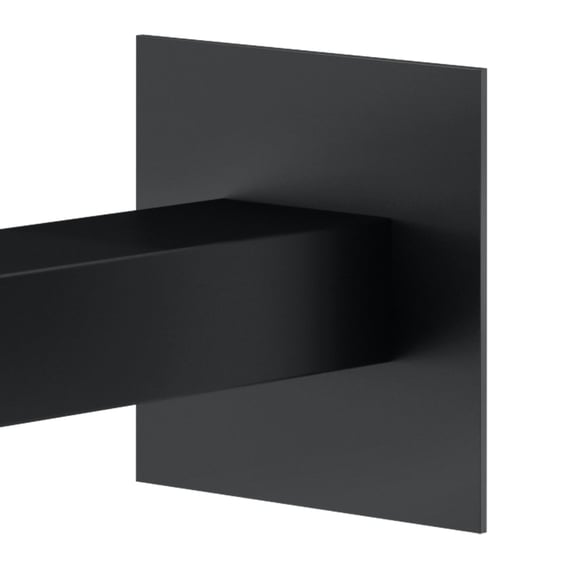 Prominence Home Helenah 51561-01 Applique Da Parete Per Bagno, Nero Opaco, Vetro Trasparente, Installazione Versatile (Su/Giù), E26 Fino A 60W