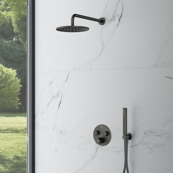 Tête de douche économique ronde 20 cm design moderne | KV Store