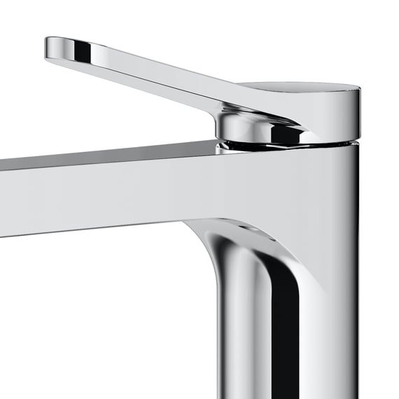KLUDI X1 Rubinetto Lavabo Cromato Misura S – Con Scarico A Tirante, Cartuccia In Ceramica, 5l/min A 3 Bar
