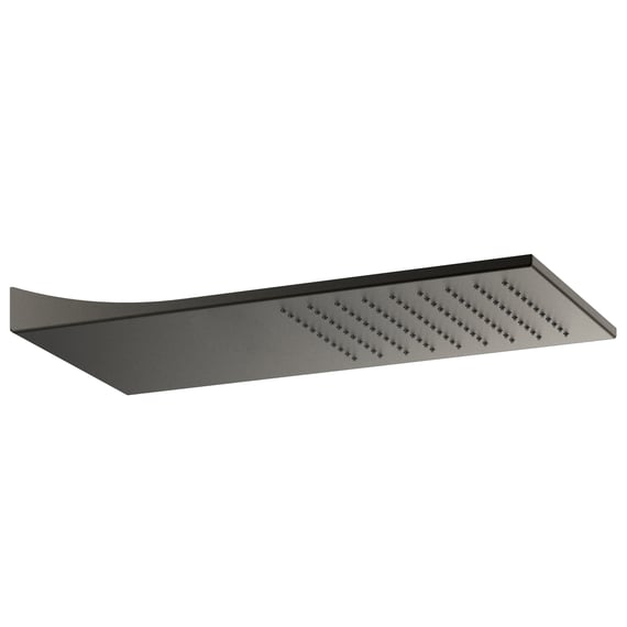 Douche d'Extérieur Noir en PVC Solaire Accessoire de Jardin Fonction Pluie Design Moderne