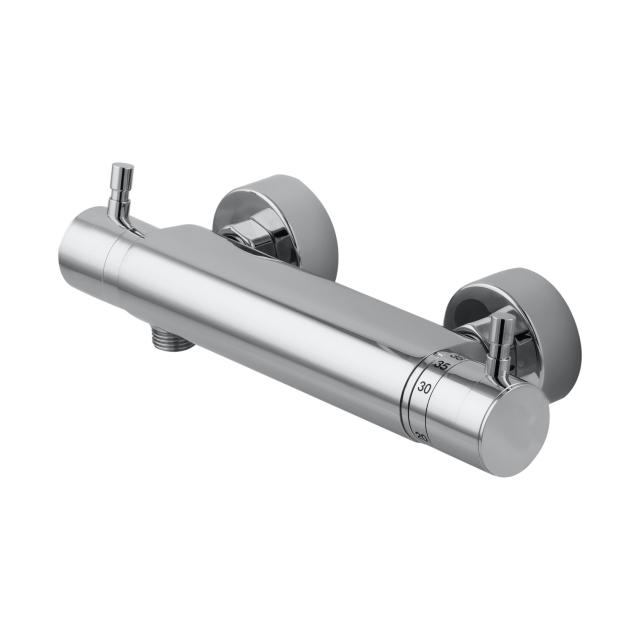 Mariner exposed, thermostatic shower fitting, round chrome