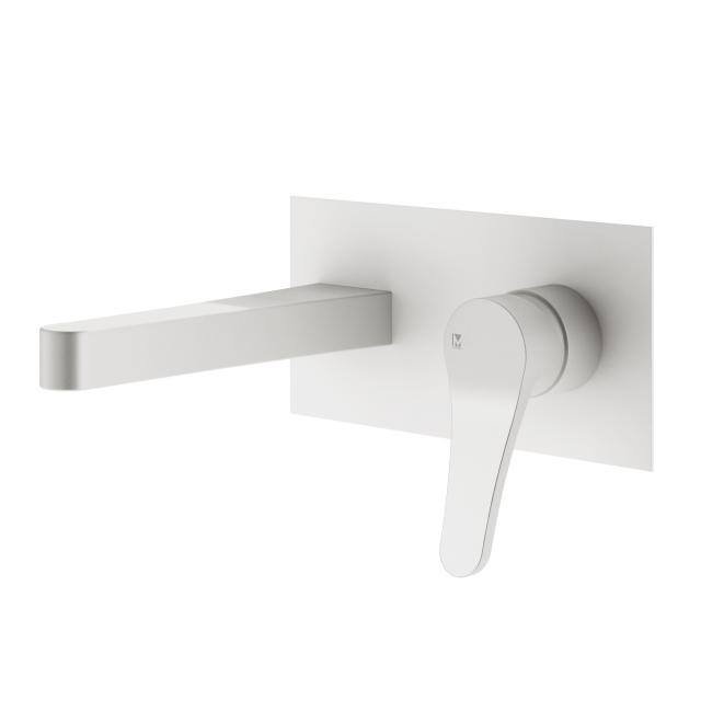 Mariner Kobra wall-mounted basin mixer projection: 174 mm, includes concealed installation unit matt white