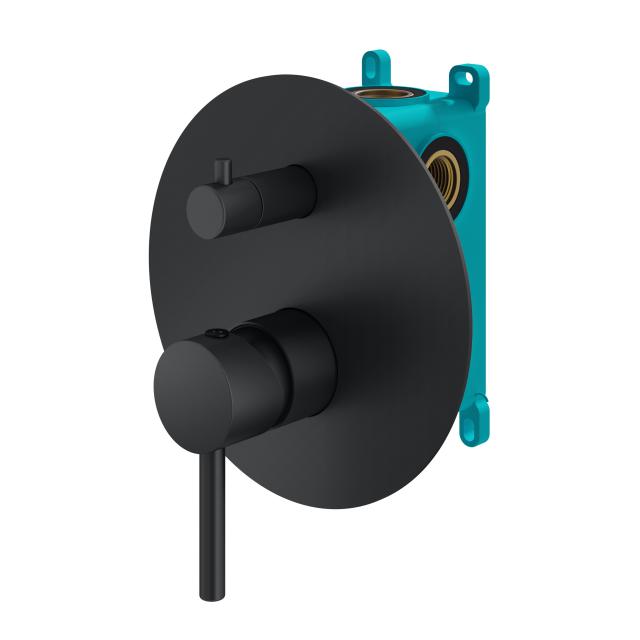 Mariner Logica bath/shower fitting for 2-3 outlets, includes concealed installation unit matt black