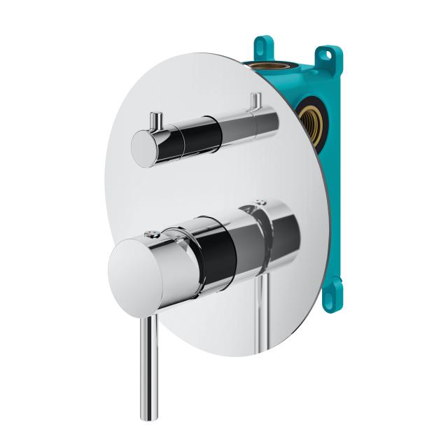 Mariner Logica bath/shower mixer for 2-3 outlets, includes concealed installation unit chrome