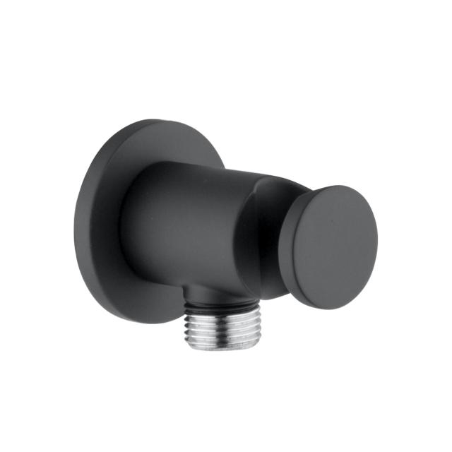 Mariner Logica wall-elbow with shower bracket, round matt black