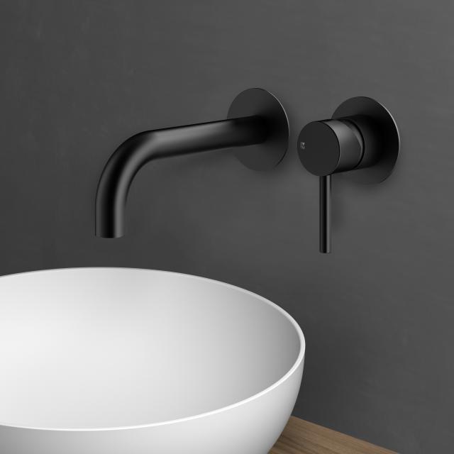 Mariner Logica wall-mounted basin mixer projection: 212 mm, for concealed installation unit matt black