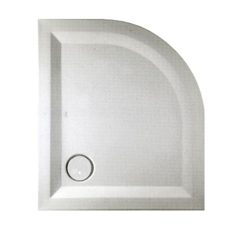 Mauersberger albis quadrant shower tray white, right version