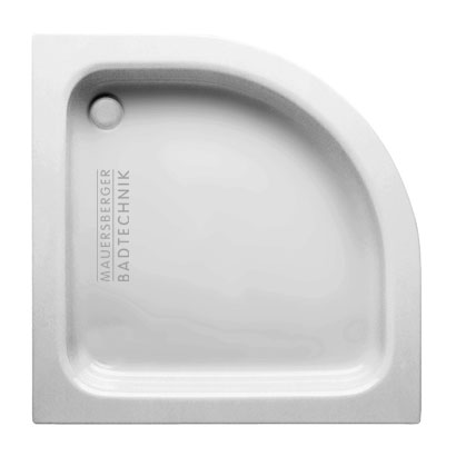 Mauersberger aphylla flat quadrant shower tray white