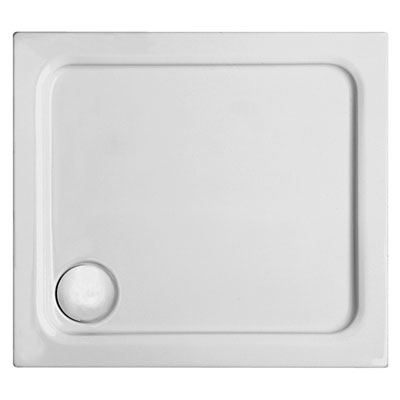 Mauersberger localis flat square/rectangular shower tray white