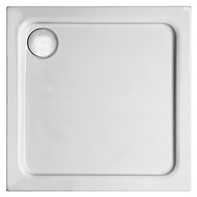 Mauersberger lutea flat square/rectangular shower tray white