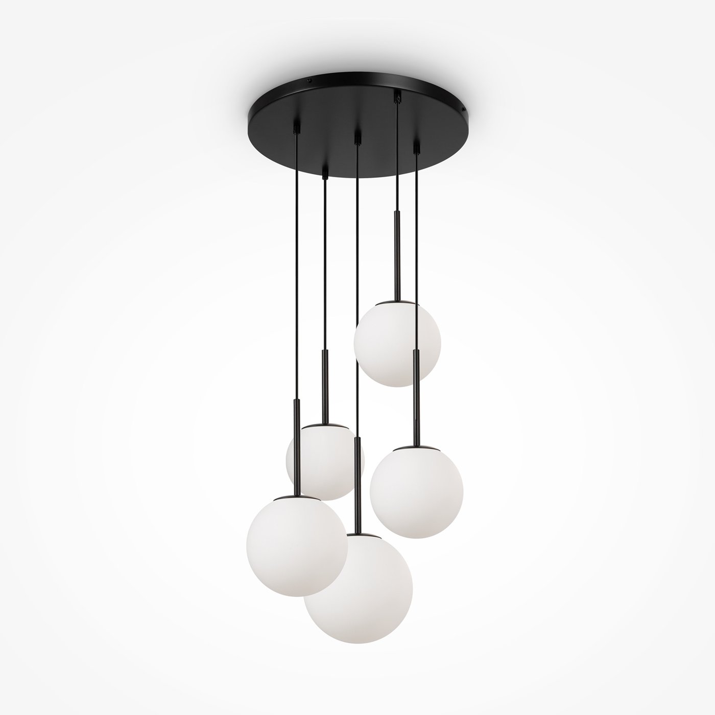 Maytoni Basic form Suspension E14, 5 sources lumineuses intensité ...