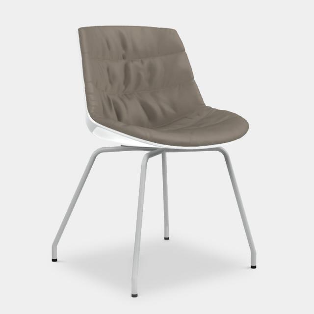 MDF Italia FLOW chair with steel legs