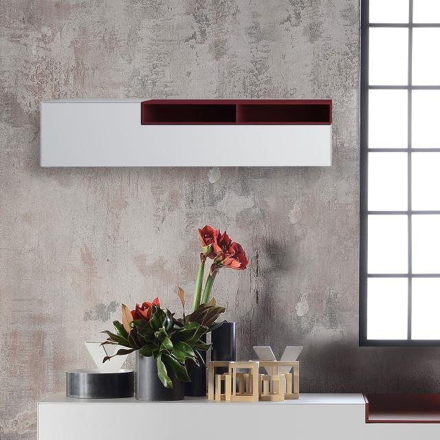 MDF Italia INMOTION wall unit with open compartments, right