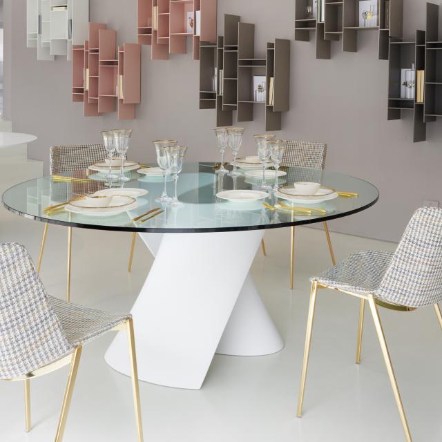 MDF Italia S TABLE table with glass top