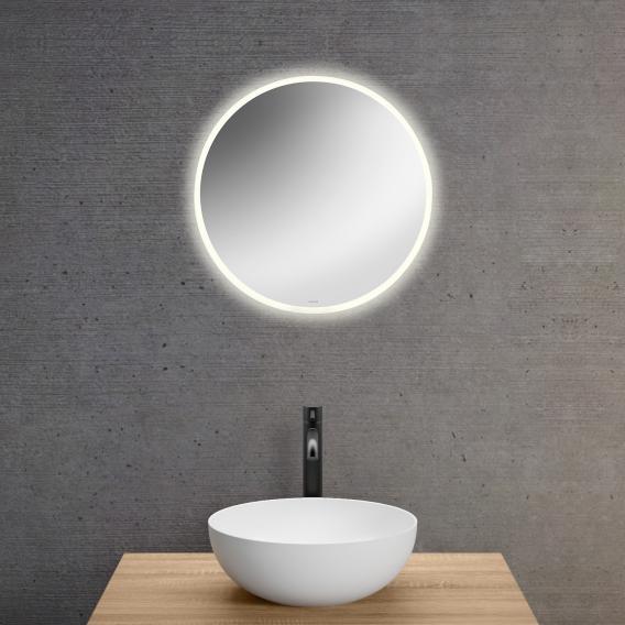 neoro n30 illuminated mirror Ø 50 cm, with all-round lighting, direct + indirect