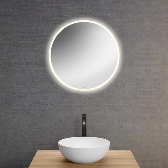 neoro n30 illuminated mirror Ø 60 cm, with all-round lighting, direct + indirect