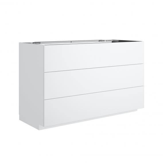neoro n50 vanity unit W: 120 cm, with 3 pull-out compartments matt white