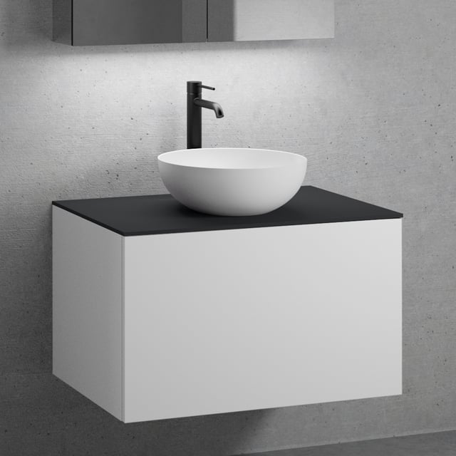 Laufen Base - Mobile da lavabo, 52x58x39 cm, 2 cassetti, bianco opaco