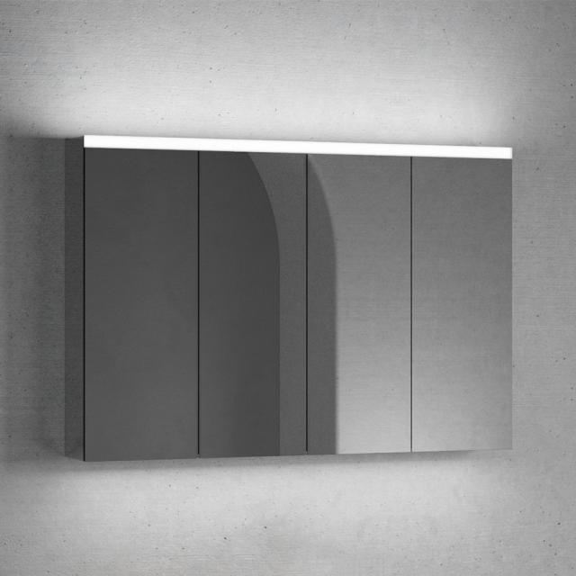 neoro n50 | n50T46 mirror cabinet W: 120 cm with 4 doors, with lighting