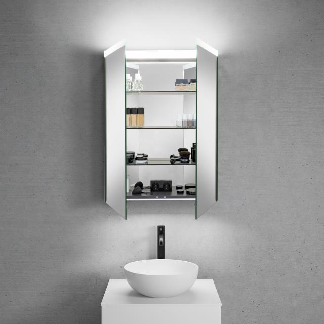 neoro n50 | n50T46 mirror cabinet with lighting W: 80 cm, 2 doors