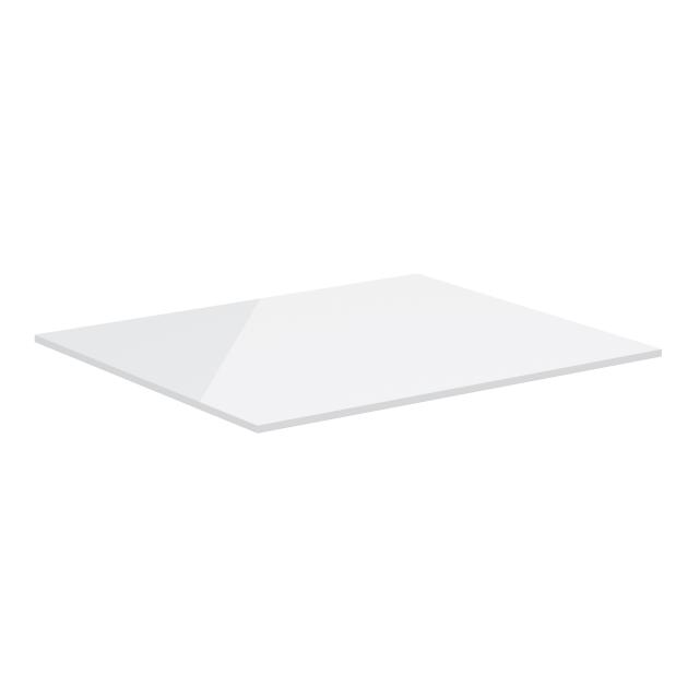 neoro n50 countertop for vanity unit, without cut-out white high gloss