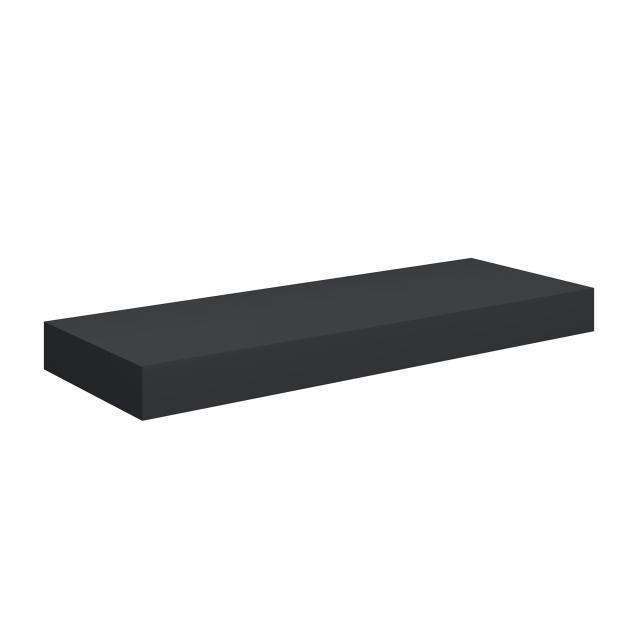 neoro n50 & rivea countertop W: 140 H: 12 cm made of wood material (HPL) matt black