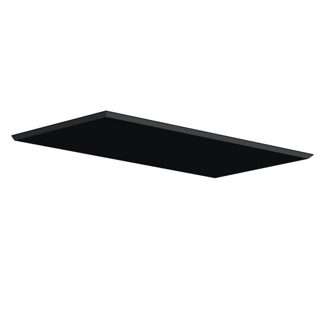 neoro n50 support plate for 1 cm high countertops W: 97.5 cm matt black