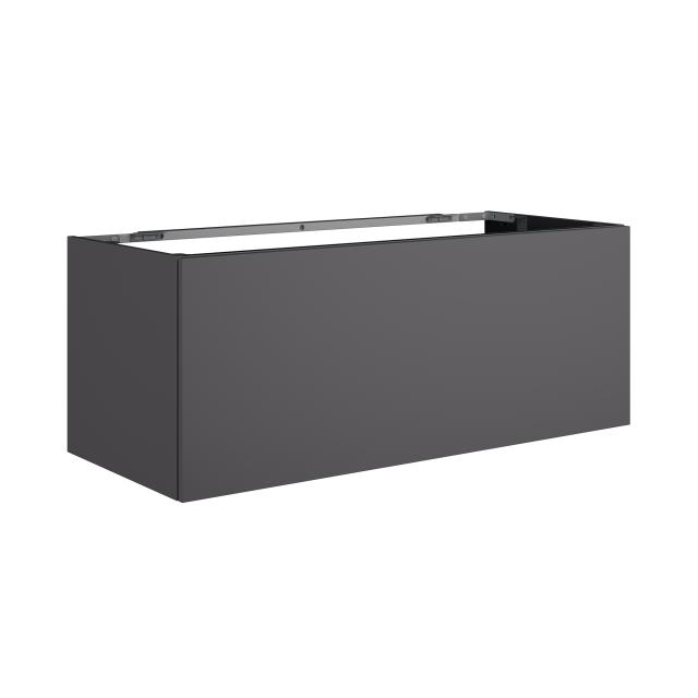 neoro n50 vanity unit W: 120 cm, with 1 pull-out compartment matt graphite