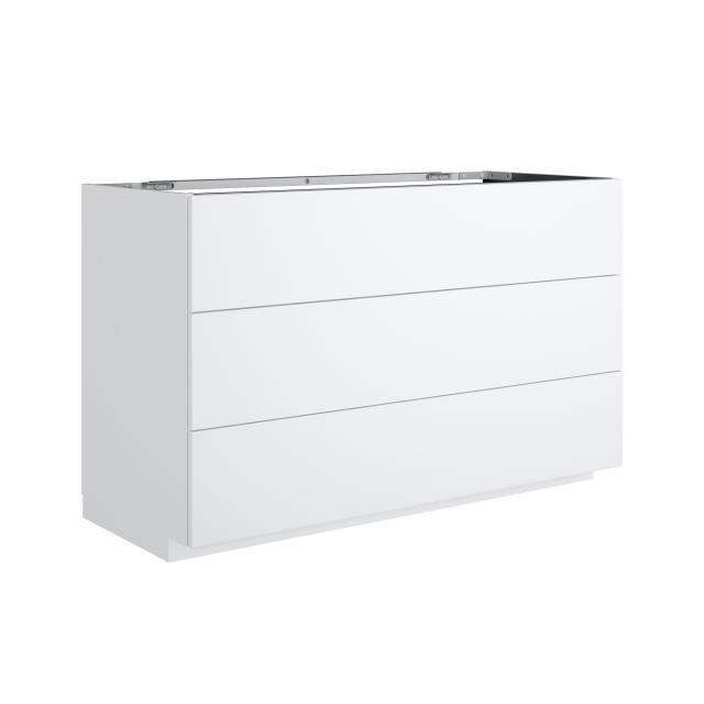 neoro n50 vanity unit W: 120 cm, with 3 pull-out compartments matt white