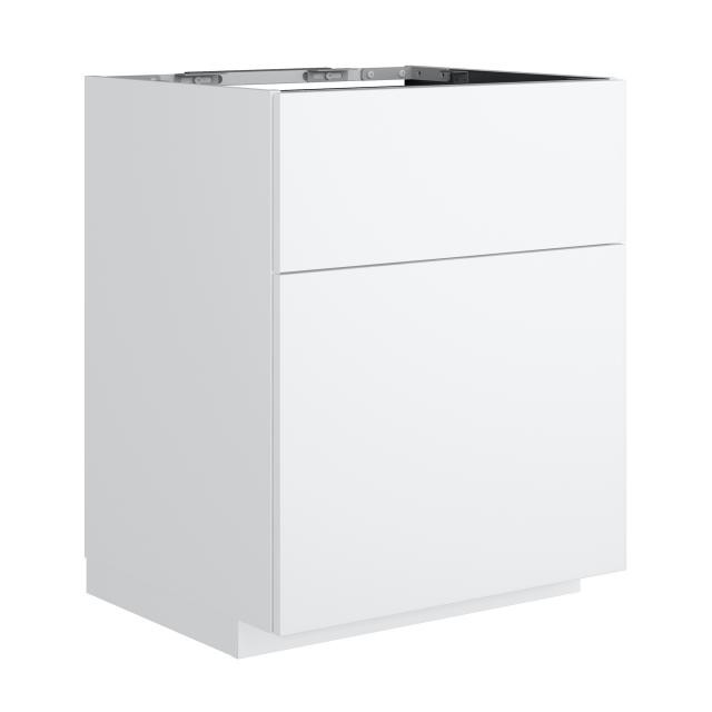 neoro n50 vanity unit W: 60 cm, with 2 pull-out compartments matt white