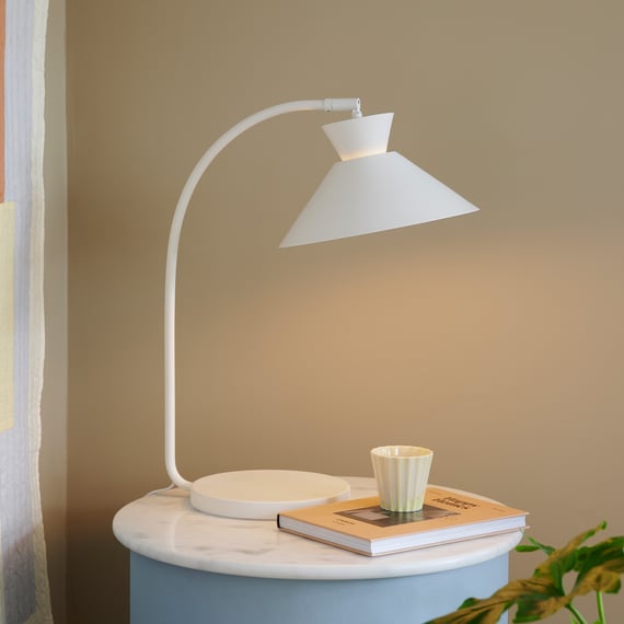 nordlux Notti lampada da tavolo, E14 bianco opalino - 2011035059 | REUTER