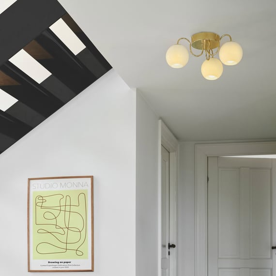Lampada Soffitto Hydra Design Quadrati Bianco Led 4000k Trio Lighting