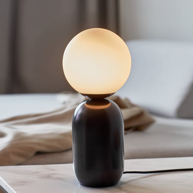 Nordlux Lampada Da Tavolo Cyclone 73065001 – 40W E14, Colore Bianco, Metallo, Altezza 33 Cm - 5