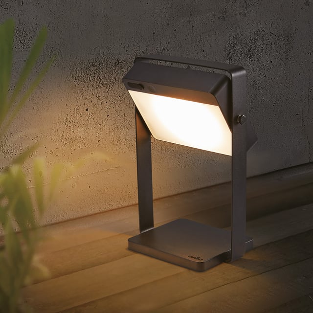 V-TAC Lampada LED da Tavolo 8W Smart WiFi RGB 3in1 CCT Dimmerabile Nero