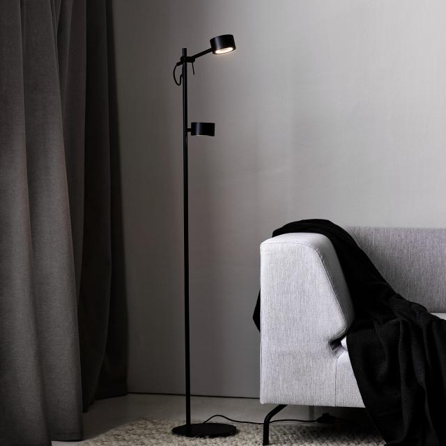 nordlux Clyde LED floor lamp with dimmer