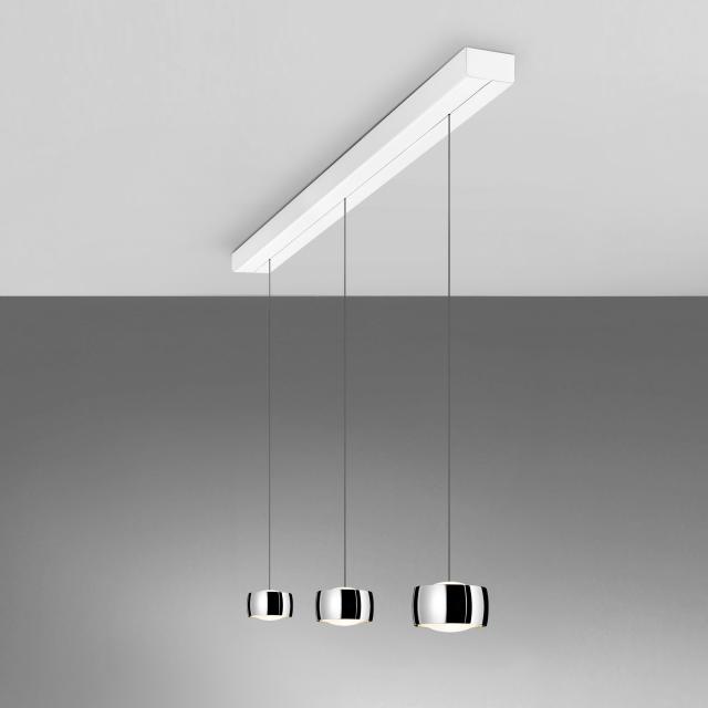 OLIGO GRACE Tunable White LED pendant light with height adjustment and dimmer, 3 heads