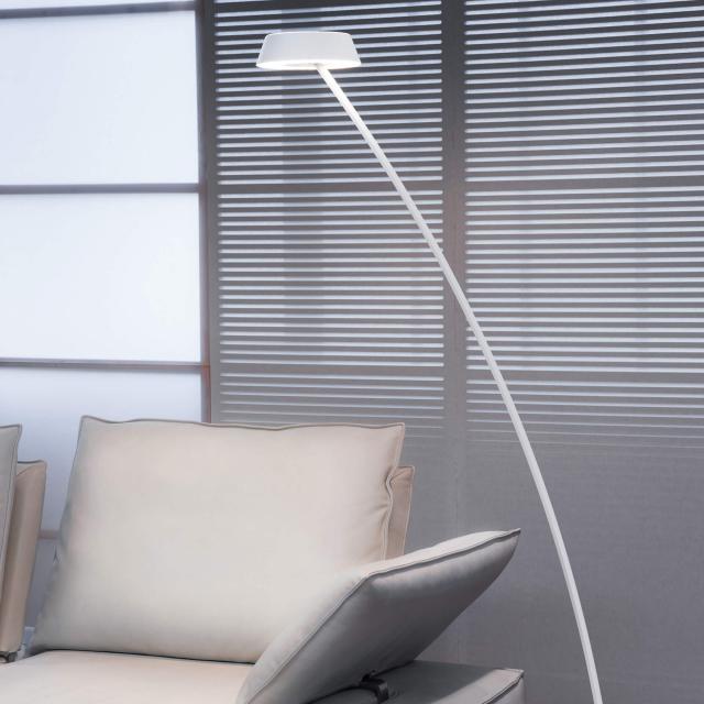 OLIGO Plus GLANCE LED floor lamp curved with dimmer