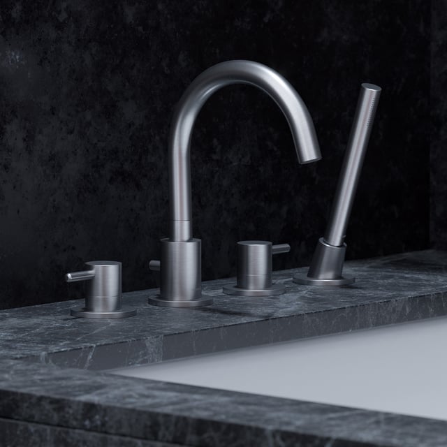 Auralum Rubinetto da bagno Miscelatore girevole a 360° per lavabo