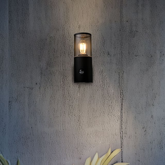 Lanterna da parete all'aperto - E27 - IP54 - Alluminio - Grigio antracite