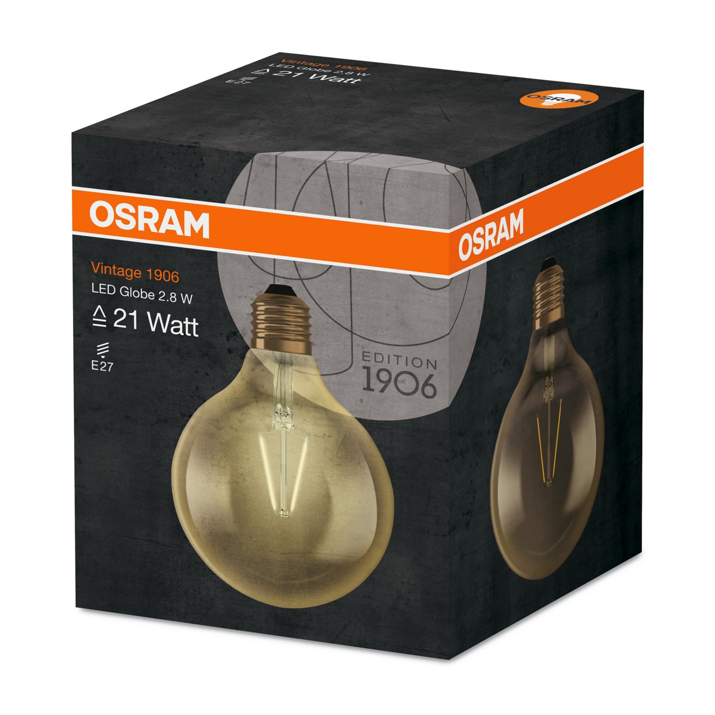 aankomen Lastig borstel Osram Vintage Edition 1906 LED Globe 125, E27 - 4058075808980 | REUTER
