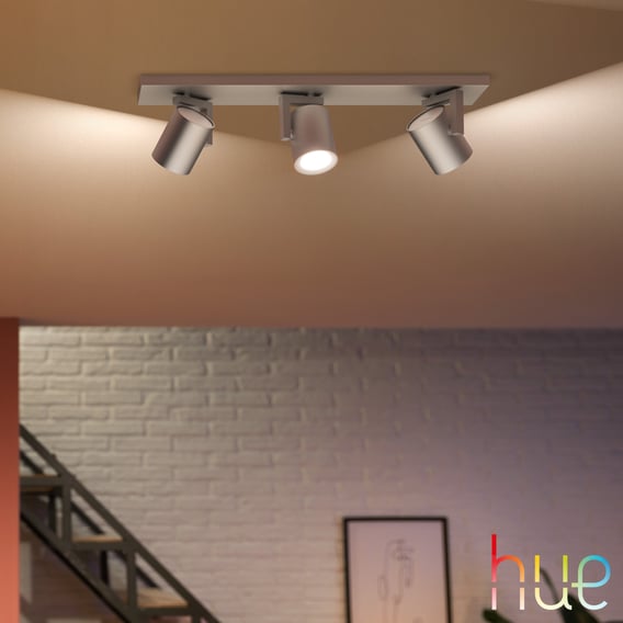 PHILIPS Hue White and Color Ambiance Argenta spotlight/ceiling 3 heads 5062348P7 | REUTER
