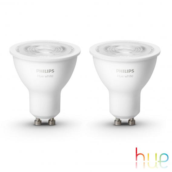 PHILIPS White LED GU10 5.2 Watt, double pack - 8719514340145 | REUTER