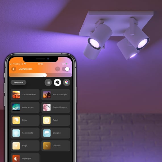 Philips Hue White & Color Ambiance Fugato Bluetooth 4 Spots au meilleur  prix sur