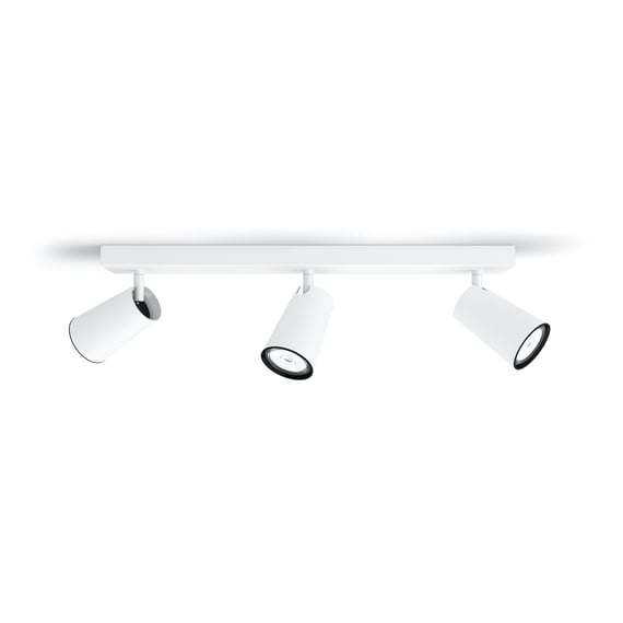 Philips Idris - Spot 3 Têtes IP44 Blanc Pour Salle De Bain | Éclairage LED Réglable Résistant Aux Éclaboussures