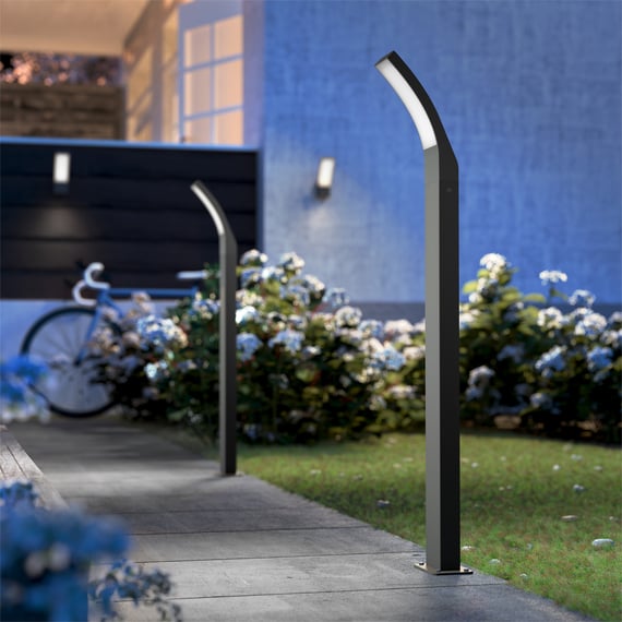 Applique Led da parete Quasar 10 2WB 6W 4000K Antracite Prisma 303363