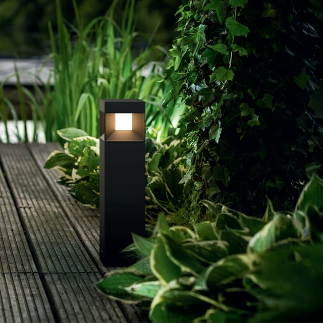Philips Vynce Solar lampada con piedistallo, LED, squadrata nero - 8720169265684